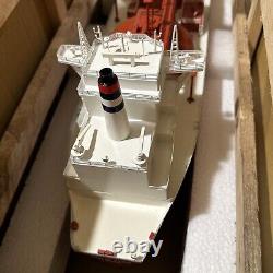 LNG Gas Tanker Wooden Handmade Ship Model 36, Savy Boats, NEW, Wood and Metal