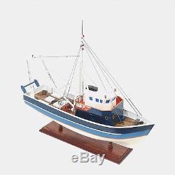 La Confiance French Fishing Shrimp Boat 25 Built Wood Model Ship Assembled