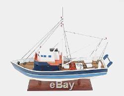 La Confiance French Fishing Shrimp Boat 25 Built Wood Model Ship Assembled