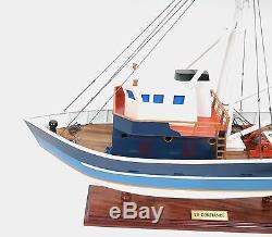 La Confiance French Fishing Shrimp Boat 25 Built Wood Model Ship Assembled