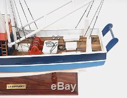 La Confiance French Fishing Shrimp Boat 25 Built Wood Model Ship Assembled