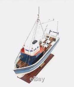 La Confiance French Fishing Shrimp Boat 25 Built Wood Model Ship Assembled