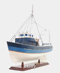 La Confiance French Fishing Shrimp Boat 25 Built Wood Model Ship Assembled