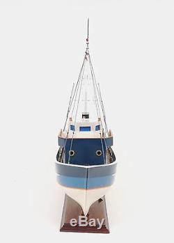 La Confiance French Fishing Shrimp Boat 25 Built Wood Model Ship Assembled