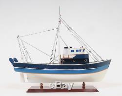 La Confiance French Fishing Shrimp Boat 25 Built Wood Model Ship Assembled