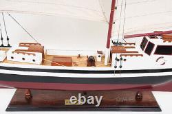 La Gaspésienne Fishing Boat Wooden Schooner Model 43 Canadian Sailboat New