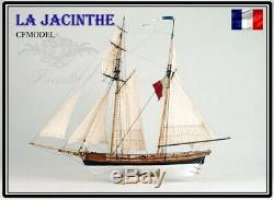 La Jacinthe Scale 1/65 23.6 Wooden Ship Model Kit Wood Sail Boat