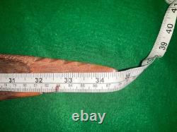 Large Antique Handmade Wood Carved Samoa Outrigger Boat Model Tourist 34 1/2