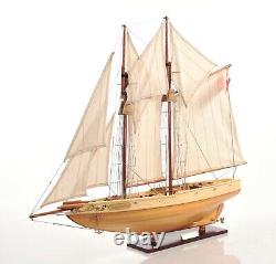 Large Bluenose II MODEL SAILBOAT, Display Schooner Boat Ship Nautical Decor Gift