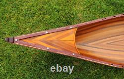 Large Display Cedar Strip Built Canoe 10' NO Ribs Wooden Model Woodenboat USA