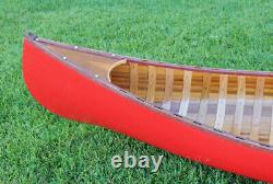 Large Display Red Cedar Strip Built Canoe 10' Wooden Model Boat Woodenboat USA