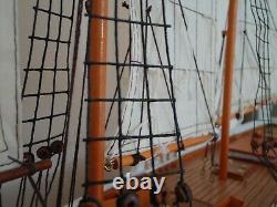 Large Model Bluenose Yacht 80cm On Stand Hand Made Wooden -maritime Ship Boat