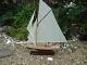 Large Model Lulworth Yacht 95cm On Stand Hand Made Wooden -maritime Ship Boat