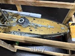 Large Savy German WWII Battleship Ostfriesland Wooden Ship Model 39 NEW