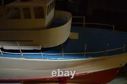 Large Vintage Sterling Model Caltex Lumba Wooden Boat