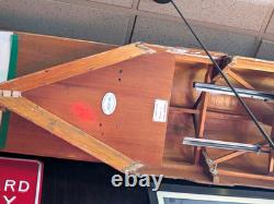 Large Vintage Wooden 4 Man Crew Boat
