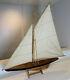 Large Yacht, Sail Boat, Ship Model Sailing Yacht Wooden 43in Long X 42 Tall