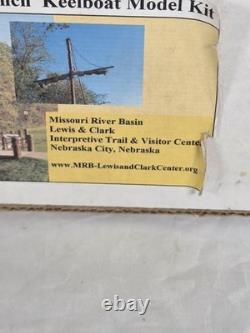 Lewis & Clark Expeditions, 1804-1806 -Keelboat Model Kit -13 Wooden and Cloth