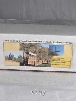Lewis & Clark Expeditions, 1804-1806 -Keelboat Model Kit -13 Wooden and Cloth