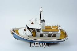 Lord Nelson Victory Tugboat 28 Handmade Wooden Boat Model RC Convertible