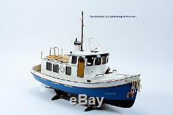 Lord Nelson Victory Tugboat 28 Handmade Wooden Boat Model RC Convertible