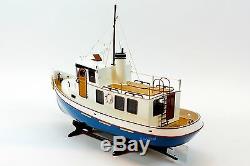 Lord Nelson Victory Tugboat 28 Handmade Wooden Boat Model RC Convertible