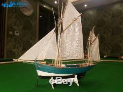 Lucy fishing Boat Scale 1/50 419mm 18.5 Wood Model Ship Kit Boat Kit