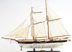 Lynx America's Privateer Tall Ship 34 Built Handmade Wood Model Boat Assembled