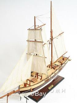 Lynx America's Privateer Tall Ship 34 Built Handmade Wood Model Boat Assembled