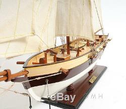 Lynx America's Privateer Tall Ship 34 Built Handmade Wood Model Boat Assembled