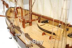 Lynx America's Privateer Tall Ship 34 Built Handmade Wood Model Boat Assembled