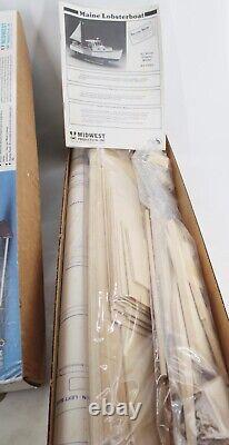 MAINE LOBSTER BOAT Wood Display Model Kit MIDWEST PRODUCTS #953