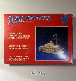 MISSISSIPPI RIVERBOAT Matchmaker Matchstick Model Craft Construction Kit 1993