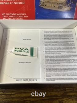 MISSISSIPPI RIVERBOAT Matchmaker Matchstick Model Craft Construction Kit 1993