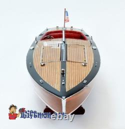 MISS BEHAVE 33 RC RACING runabout fully built scale speed boat wood model