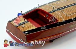 MISS BEHAVE 33 RC RACING runabout fully built scale speed boat wood model
