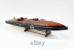 MISS CANADA III G-8 Racing Boat 34 Handcrafted Wooden Classic Boat Model