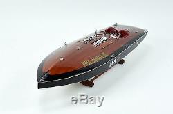 MISS CANADA IV CA-9 Racing Boat 34 Handcrafted Wooden Classic Boat Model