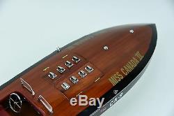 MISS CANADA IV CA-9 Racing Boat 34 Handcrafted Wooden Classic Boat Model