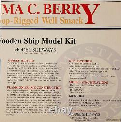 MODEL SHIPWAYS EMMA C. BERRY SMACK 132 Scale wood model kit