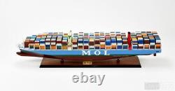 MOL Triumph Container Ship Model 40 Long, Handcrafted Wood/Metal, NEW