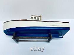 Maine Lobster Boat All Wood Model Hand Made from Kit Lobster Wooden