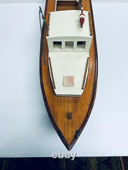 Maine Lobster Boat All Wood Model Hand Made from Kit Lobster Wooden