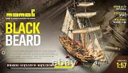 Mamoli Blackbeard 157 MV82 Wooden Plank on Frame Construction Model Boat Kit