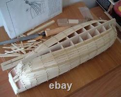 Mamoli MV20 HMS Beagle Wood Plank-On-Bulkhead Ship Model Kit Scale 1/64