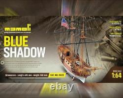 Mamoli MV22 Blue Shadow Wood Plank-On-Bulkhead Model Ship Kit Scale 1/64