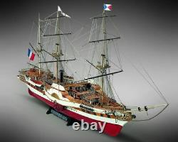 Mamoli MV23 LORENOQUE French steam and sail paddle wheeler 1/100 Scale