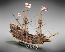 Mamoli MV30 Golden Hind- Wood Plank-On-Bulkhead Model Ship Kit Scale 1/53