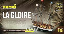 Mamoli MV34 La Gloire Wood Plank-On-Frame Model Ship Kit Scale 1/64