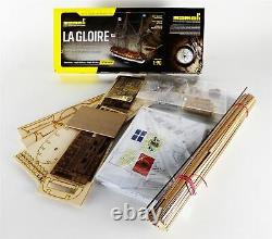 Mamoli MV34 La Gloire Wood Plank-On-Frame Model Ship Kit Scale 1/64